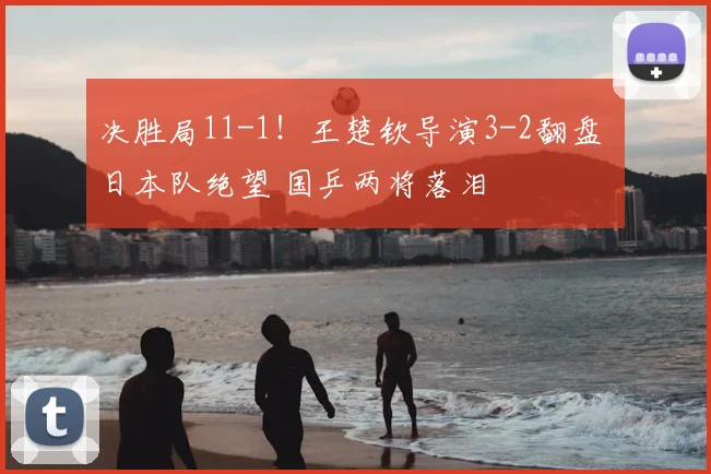 决胜局11-1！王楚钦导演3-2翻盘 日本队绝望 国乒两将落泪
